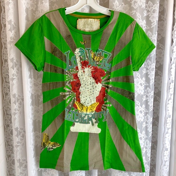 JOHNNY WAS * 4 Love and Liberty * NYC Bling T - Picture 3 of 6